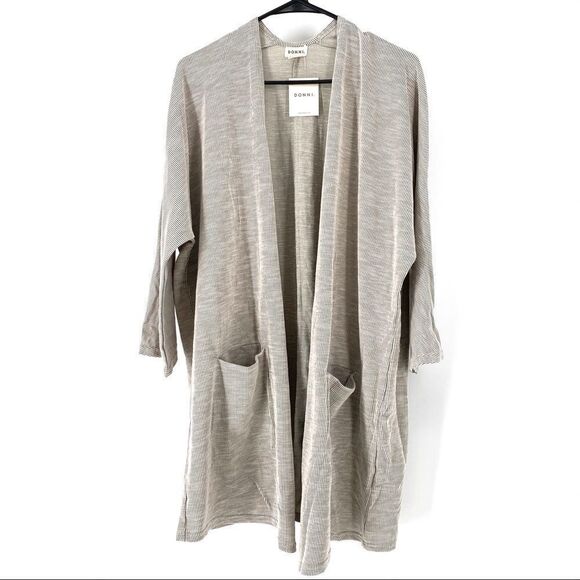 DONNI Women's Ribbed Sweater Coat Cardigan - Picture 1 of 7